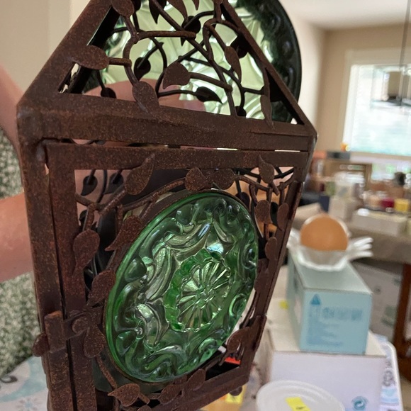 PartyLite Rosetta lantern. Comes with glass holder for votive or tealights
